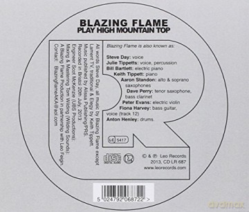 Blazing Flame: Play High Mountain Top [CD]
