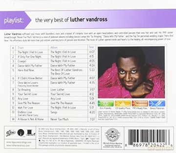 Luther Vandross: Playlist: The Very Best of Luther Vandross [CD]