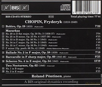 Roland Pontinen: Plays Chopin [CD]