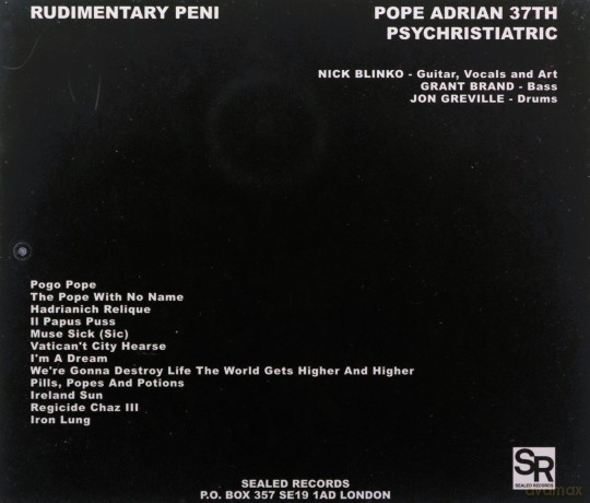 Rudimentary Peni: Pope Adrian 37th Psychristiatric [CD]