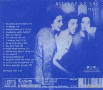 The Andrews Sisters: Portrait [CD]