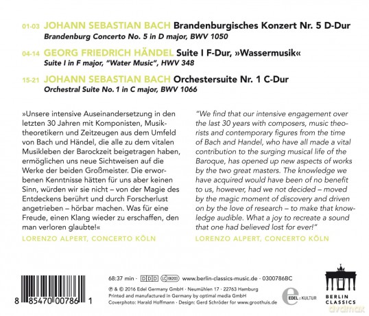 Concerto KÖLn: Portrait:Barockmeister Ba [CD]
