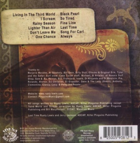 Rusty Lewis: Postcards From The.. [CD]