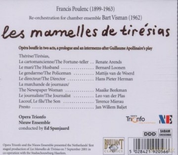 Poulenc: Les Mamelles De Tiresias [CD]