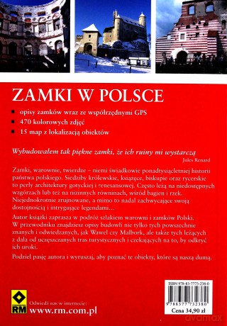 Zamki w Polsce. Przewodnik turystyczny. [KSIĄŻKA]