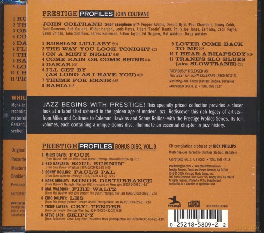 John Coltrane: Prestige Profiles vol.9 [2CD]