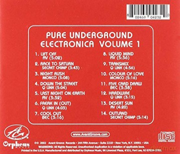 Pure Underground Electronica 1 [CD]