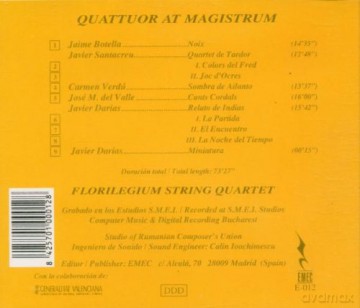 Botella: Quattuor at Magistrum [CD]
