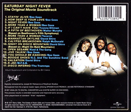 Saturday Night Fever (Re-Issue) soundtrack (Gorączka Sobotniej Nocy) [CD]