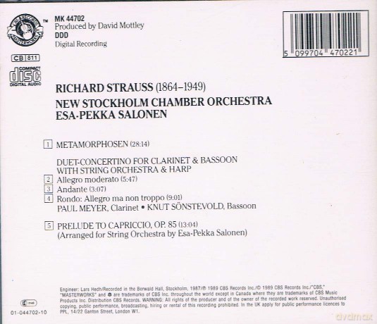 Strauss: R. Strauss: Metamorphosen [CD]