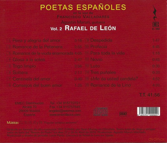 Leon: Rafael De Leon: Poetas Espanoles [CD]