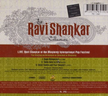 Ravi Shankar: Ravi Shankar: Live at the Monterey International Pop Festival [CD]