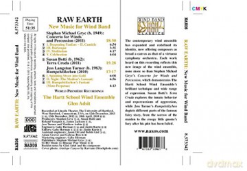 Glen Adsit the Hartt School Wind Ensemble: Raw Earth [CD]