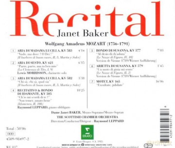 Wolfgang Amadeus Mozart: Recital [CD]