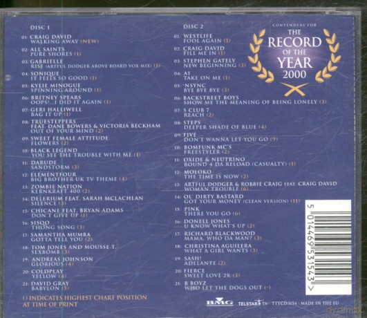 Record of the Year 2000 [2CD]