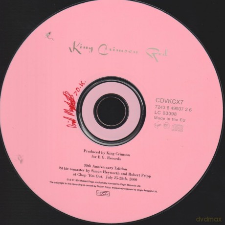King Crimson: Red [CD]