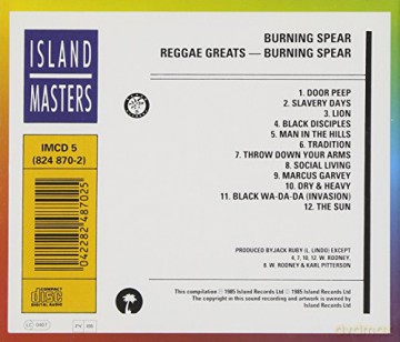 Burning Spear: Reggae Greats [CD]