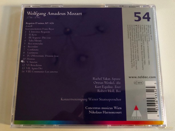 Wolfgang Amadeus Mozart: Requiem,K.626 [CD]