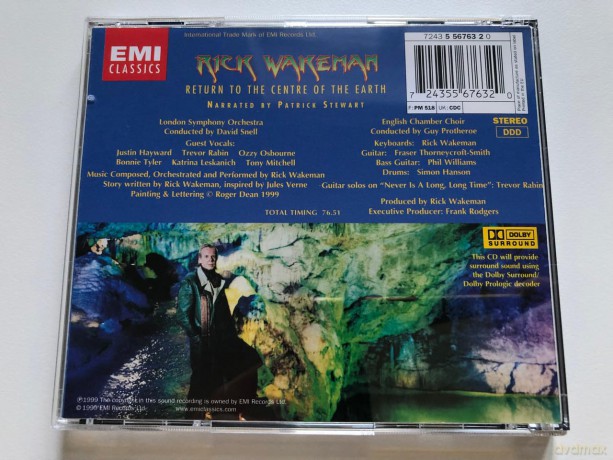 Rick Wakeman: Return to the Centre of the Earth [CD]