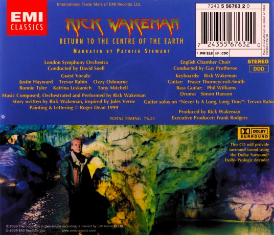 Rick Wakeman: Return to the Centre of the Earth [CD]