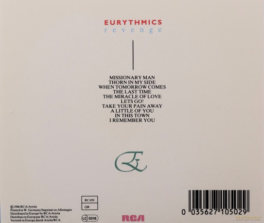 Eurythmics: Revenge [CD]
