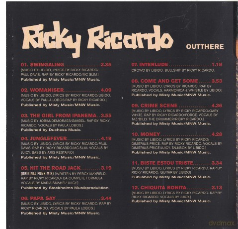 Ricky Ricardo: Ricky Ricardo-Outthere [CD]
