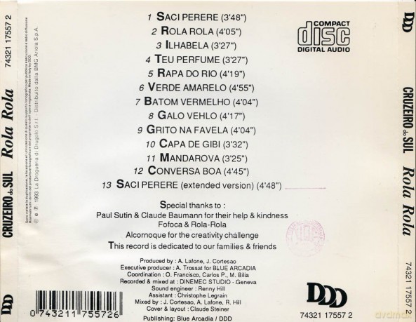 Cruzeiro Do Sul: Rola Rola [CD]