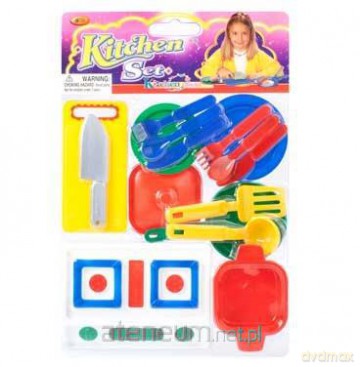Zestaw naczynia kuchenne 16el [ZABAWKA]