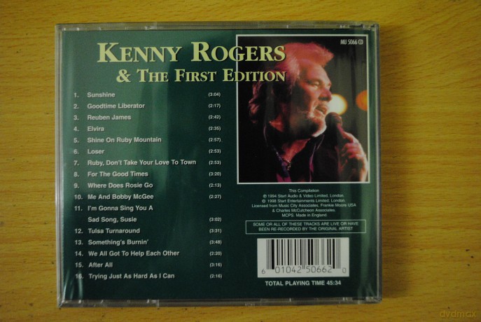 Kenny Rogers: Ruby Don't Take Your Love To Town [CD]