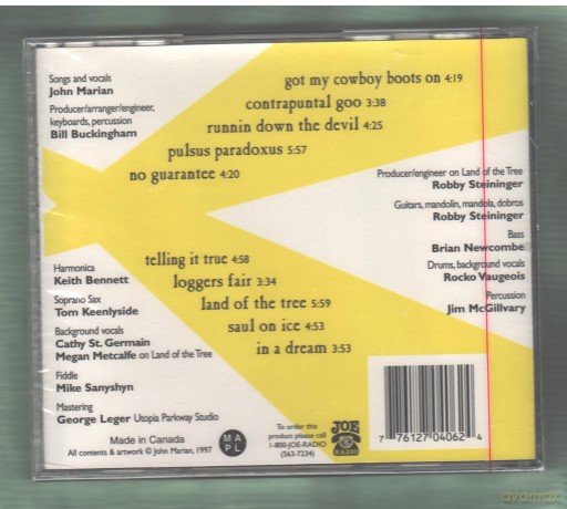 John Marian: Runnin' Down the Devil [CD]