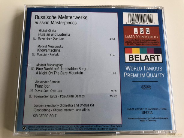 Georg Solti: Russian Masterpieces [CD]