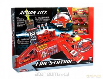Zestaw straż pożarna + 3 auta Action City [ZABAWKA]