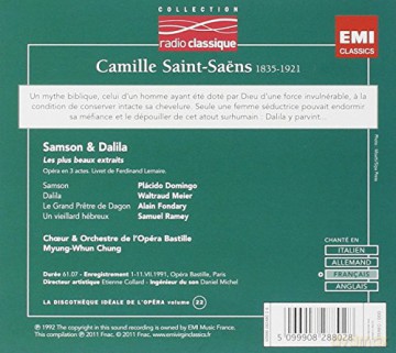 Placido Domingo: Saint-Saens-Samson Dalila -Extraits- [CD]