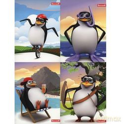 Zeszyt A5/16K/BR kratka 20 szt. Penguin [SZKOŁA]