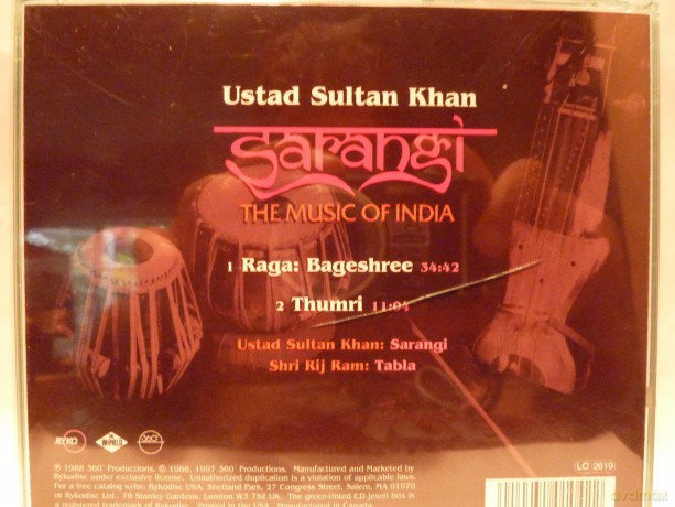 Ustad Sultan Khan: Sarang [CD]