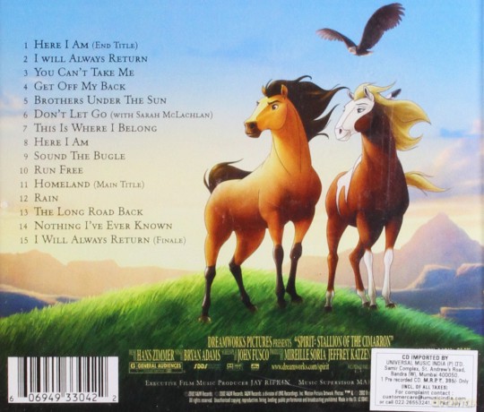 Spirit soundtrack (Mustang z Dzikiej Doliny) (Bryan Adams / Hans Zimmer) [CD]