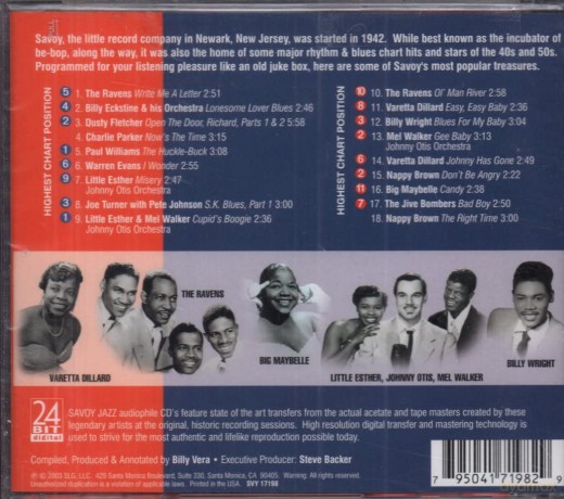 Savoy Chart Busters [CD]