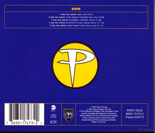 Zee: Say My Name [CD]