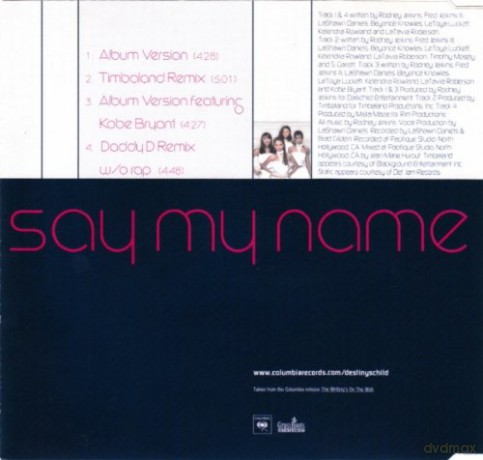 Destiny's Child: Say My Name [CD]