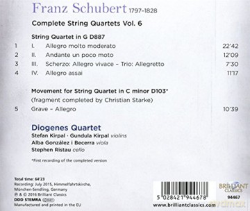 Schubert: Schubert: Complete String Quartets, [CD]