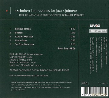 F. Schubert: Schubert:impressions for Jazz. [CD]