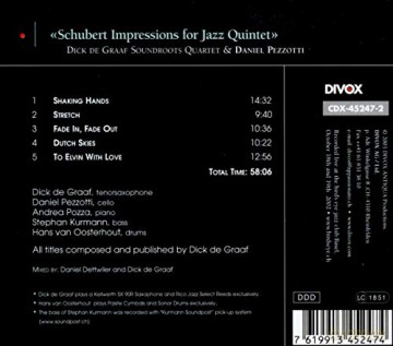 F. Schubert: Schubert:impressions for Jazz. [CD]
