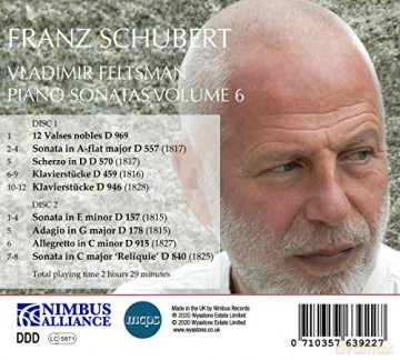 Vladimir Feltsman: Schubert:Piano Sonatas 6 [CD]