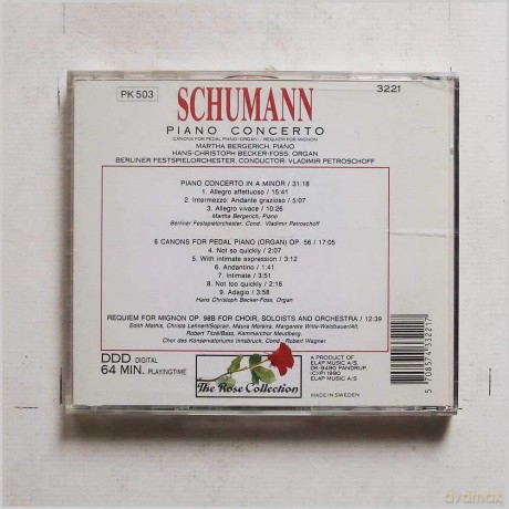 Schumann: Schumann Piano Concerto [CD]