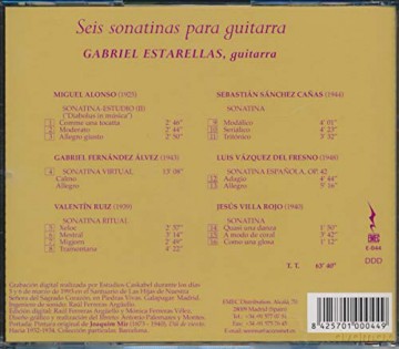 Gabriel Estarellas: Seis Sonatinas Para Guitarra [CD]