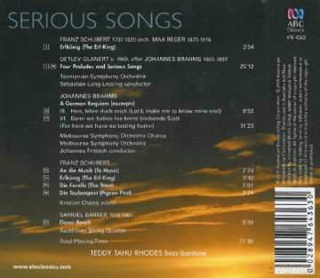Serious Songs [CD]