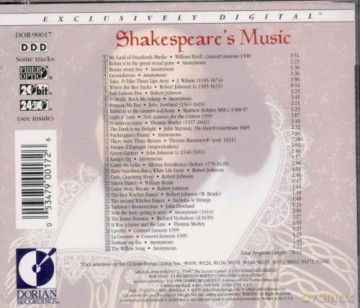 Shakespeare's Music [CD]
