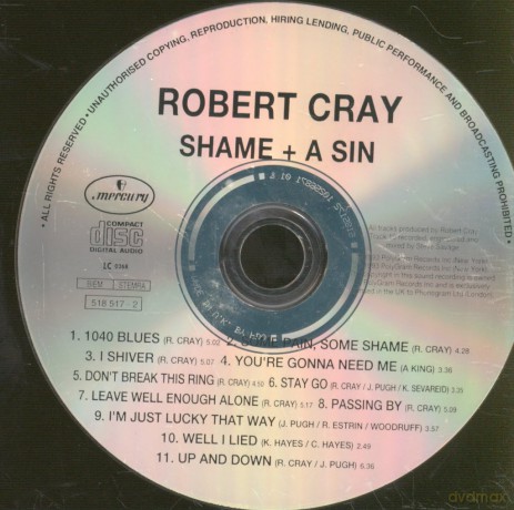 Robert Cray: Shame + a Sin [CD]