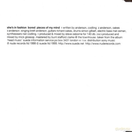 Suede: She's In Fashion [CD]