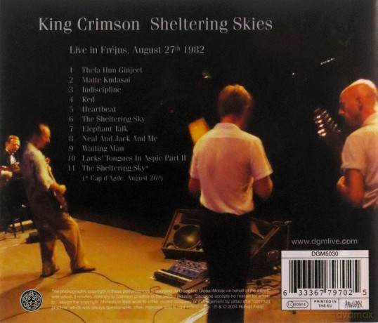 King Crimson: Sheltering Skies (Live In Frejus, August 27th 1982) [CD]